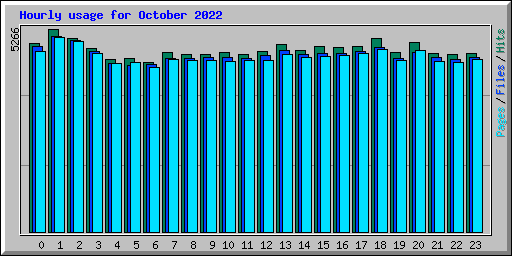 Hourly usage for October 2022